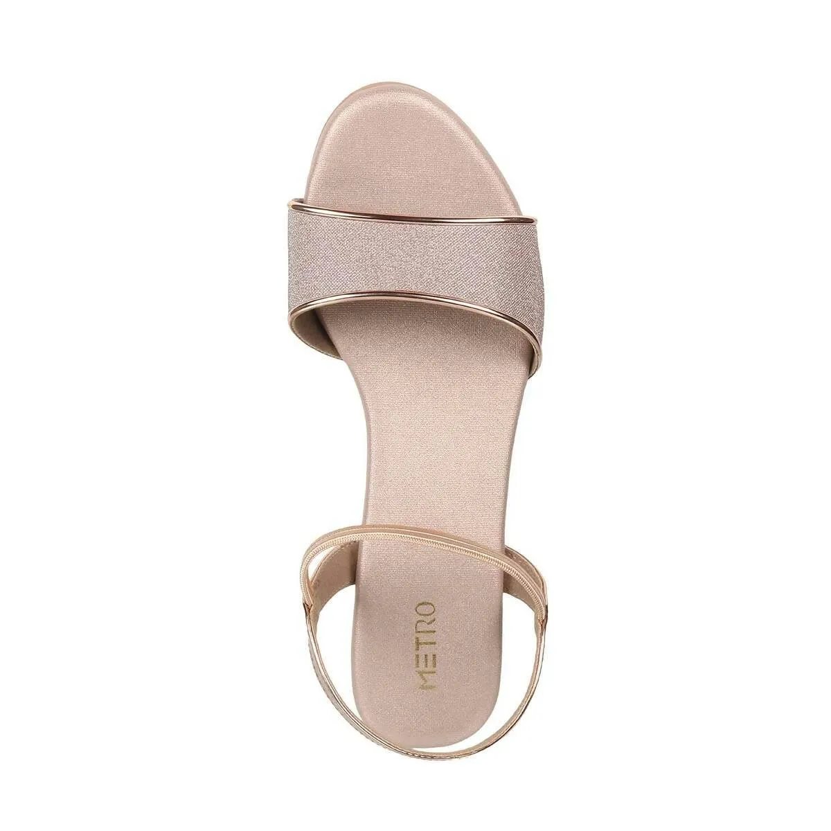 Metro Girls Rose-Gold Party Sandals