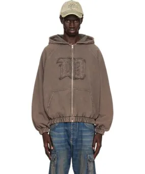 MISBHV Brown Zipped Hoodie