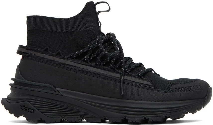 Moncler Black Monte Runner High Sneakers