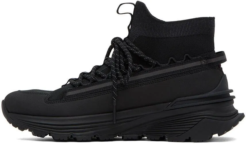 Moncler Black Monte Runner High Sneakers