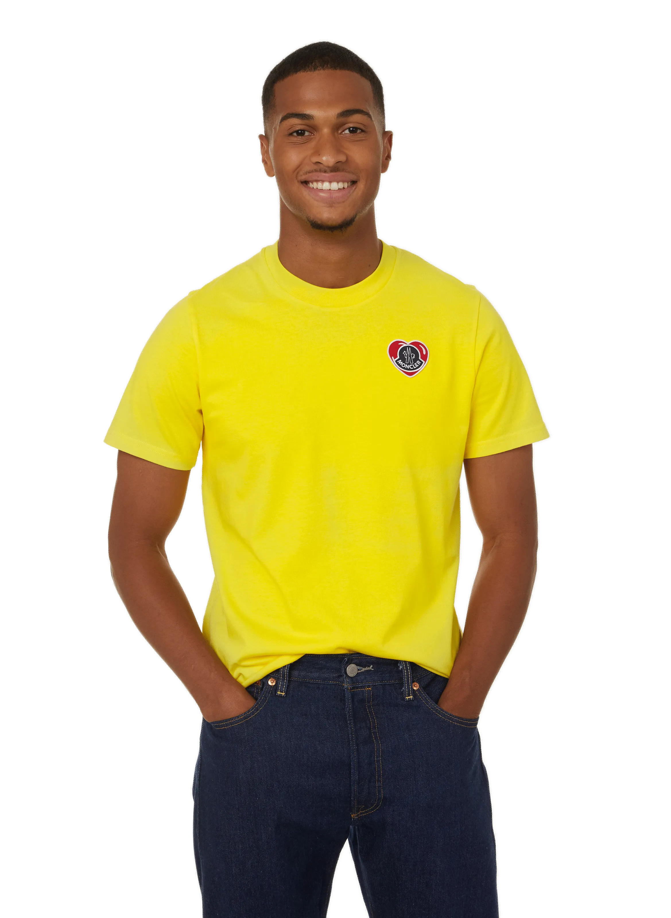 MONCLER  Cotton T-shirt - Yellow