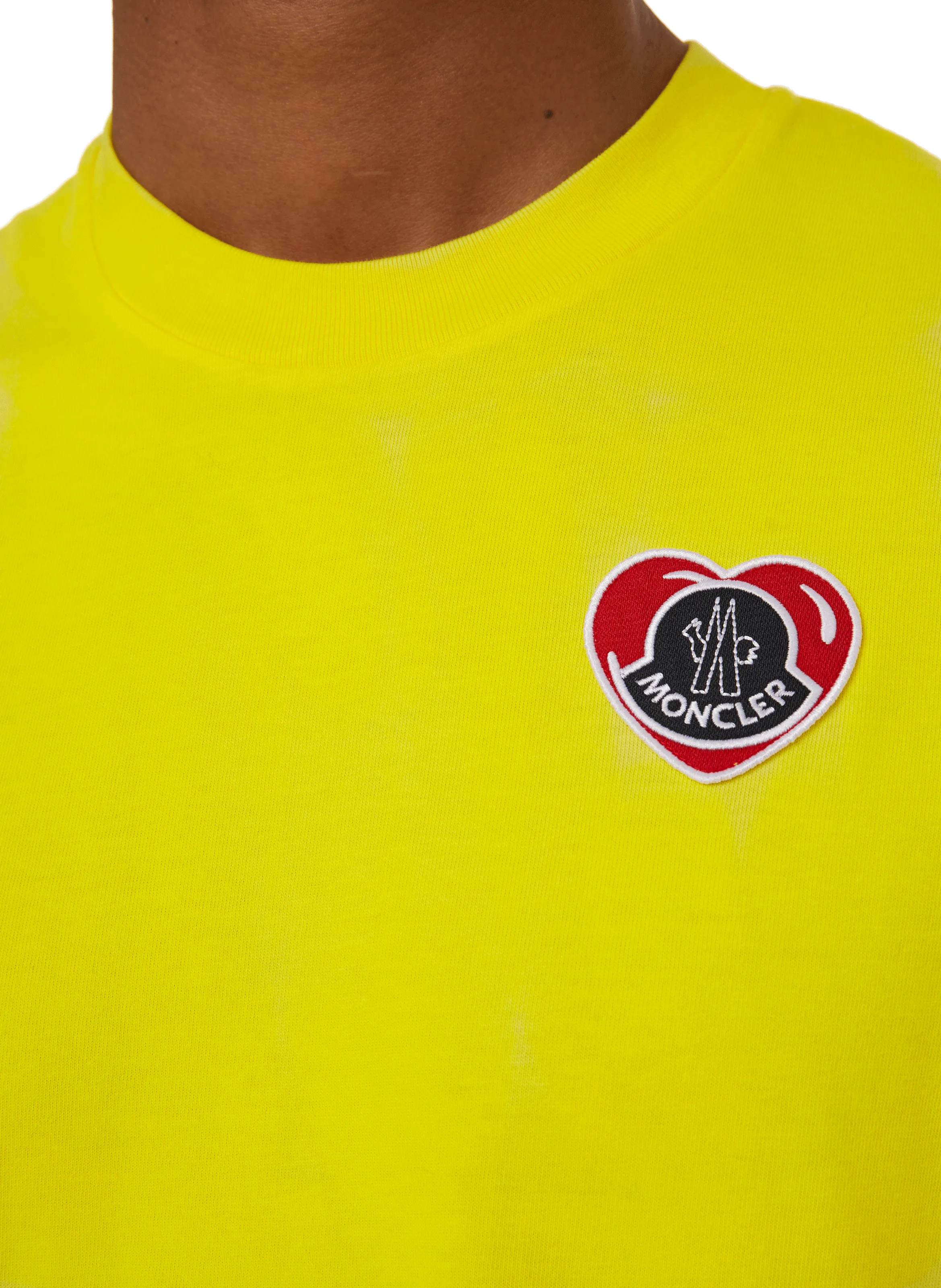 MONCLER  Cotton T-shirt - Yellow