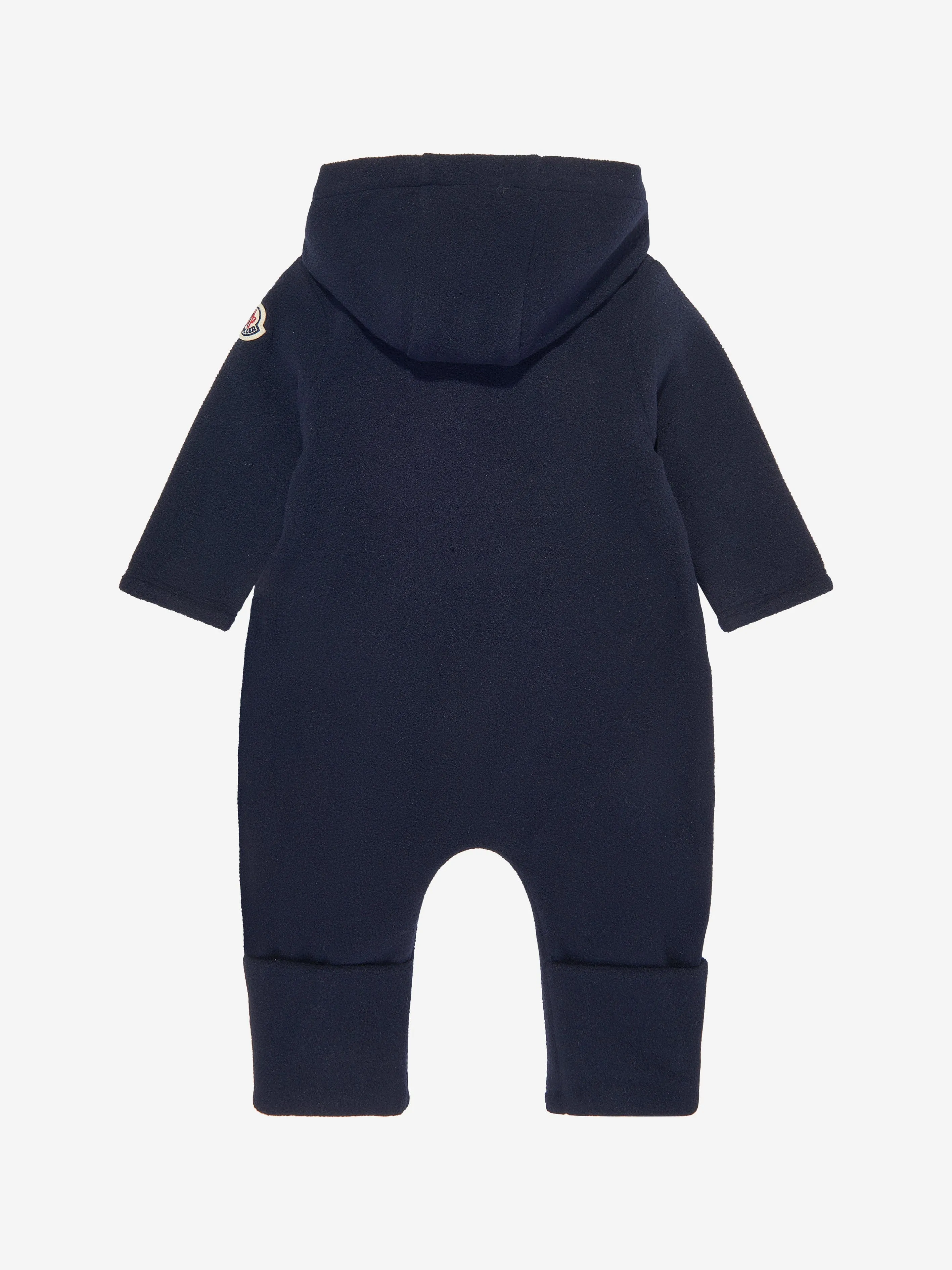 Moncler Enfant Baby Logo Pramsuit in Navy