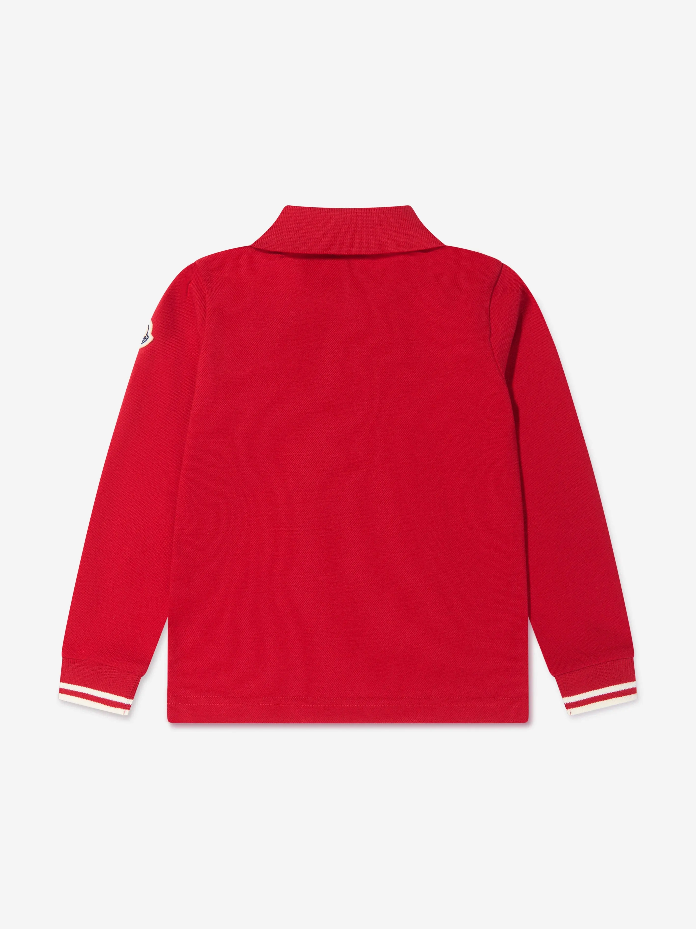 Moncler Enfant - Boys Long Sleeve Logo Polo Shirt | Childsplay Clothing