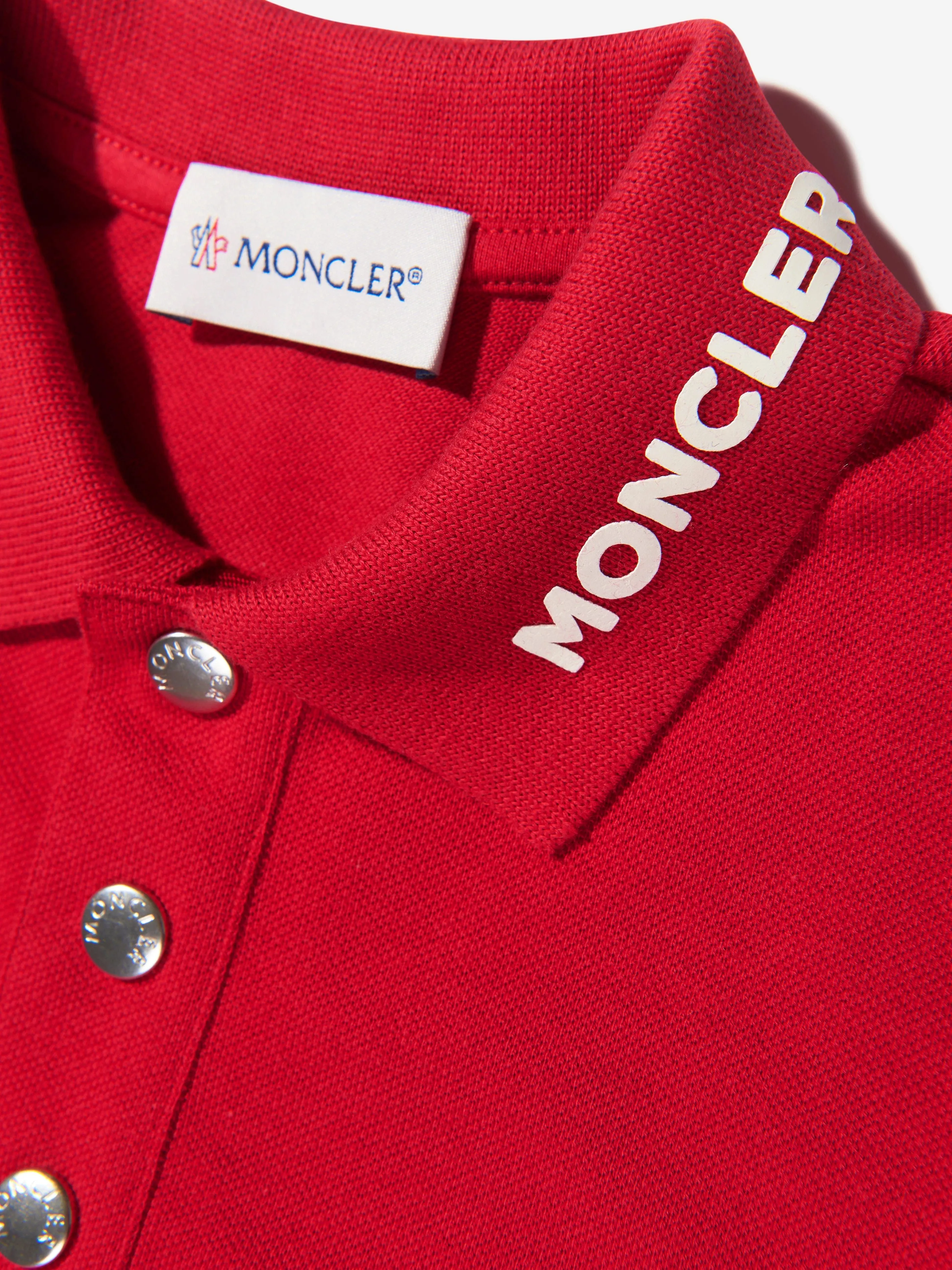 Moncler Enfant - Boys Long Sleeve Logo Polo Shirt | Childsplay Clothing