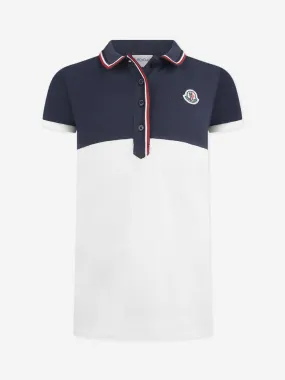 Moncler Enfant Girls & Ivory Polo Dress