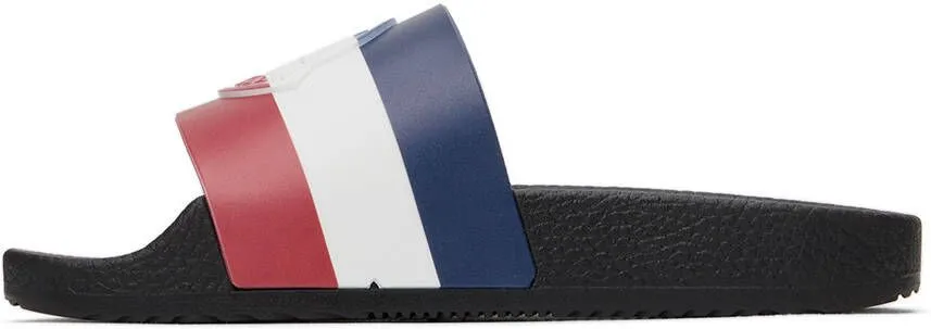 Moncler Enfant Kids Black Basile Slides