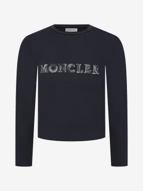 Moncler Enfant Moncler Girls Cotton Long Sleeve T-Shirt