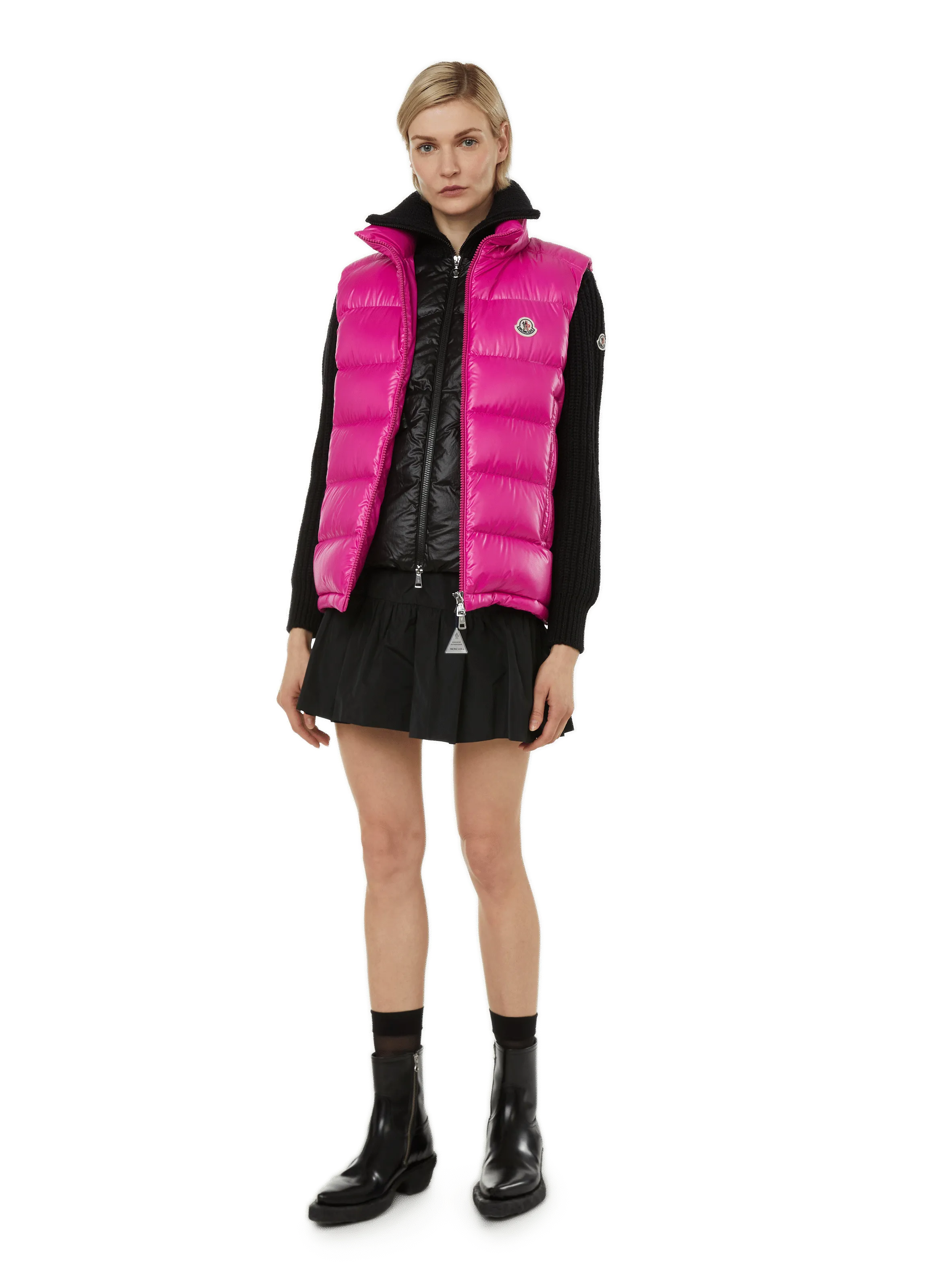 MONCLER  Gilet - Pink