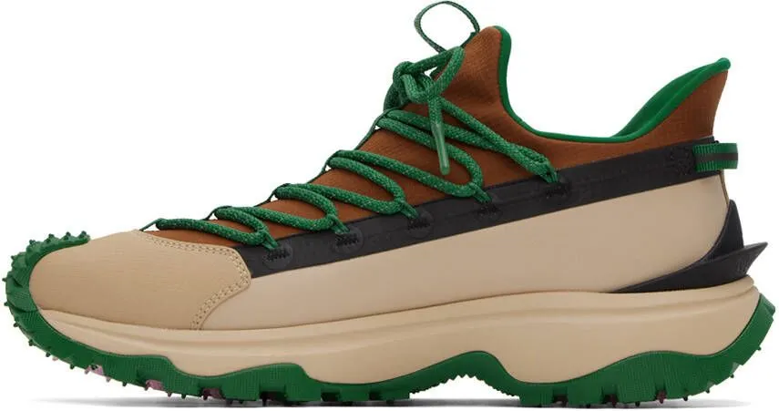 Moncler Green & Beige Trailgrip Lite 2 Sneakers