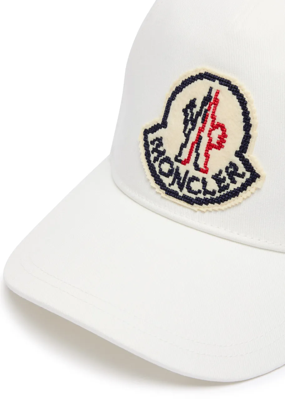 MONCLER Logo cotton cap  -                         -                     -                