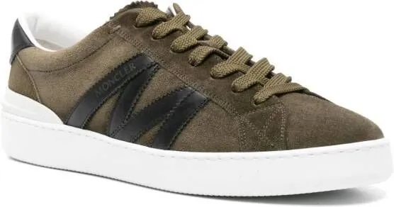 Moncler Monaco M suede sneakers Green