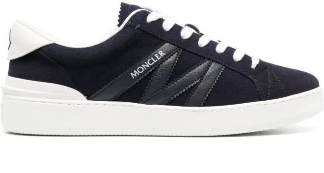 Moncler Monaco panelled sneakers Blue