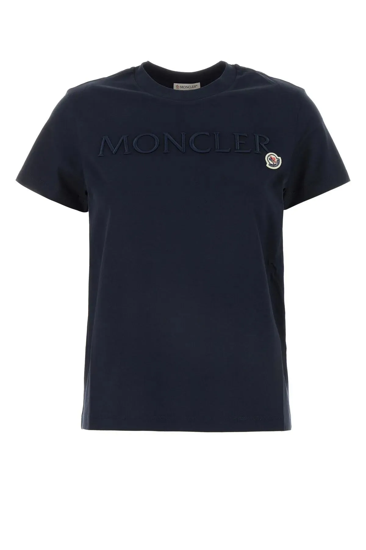 Moncler Navy Blue Cotton T-shirt