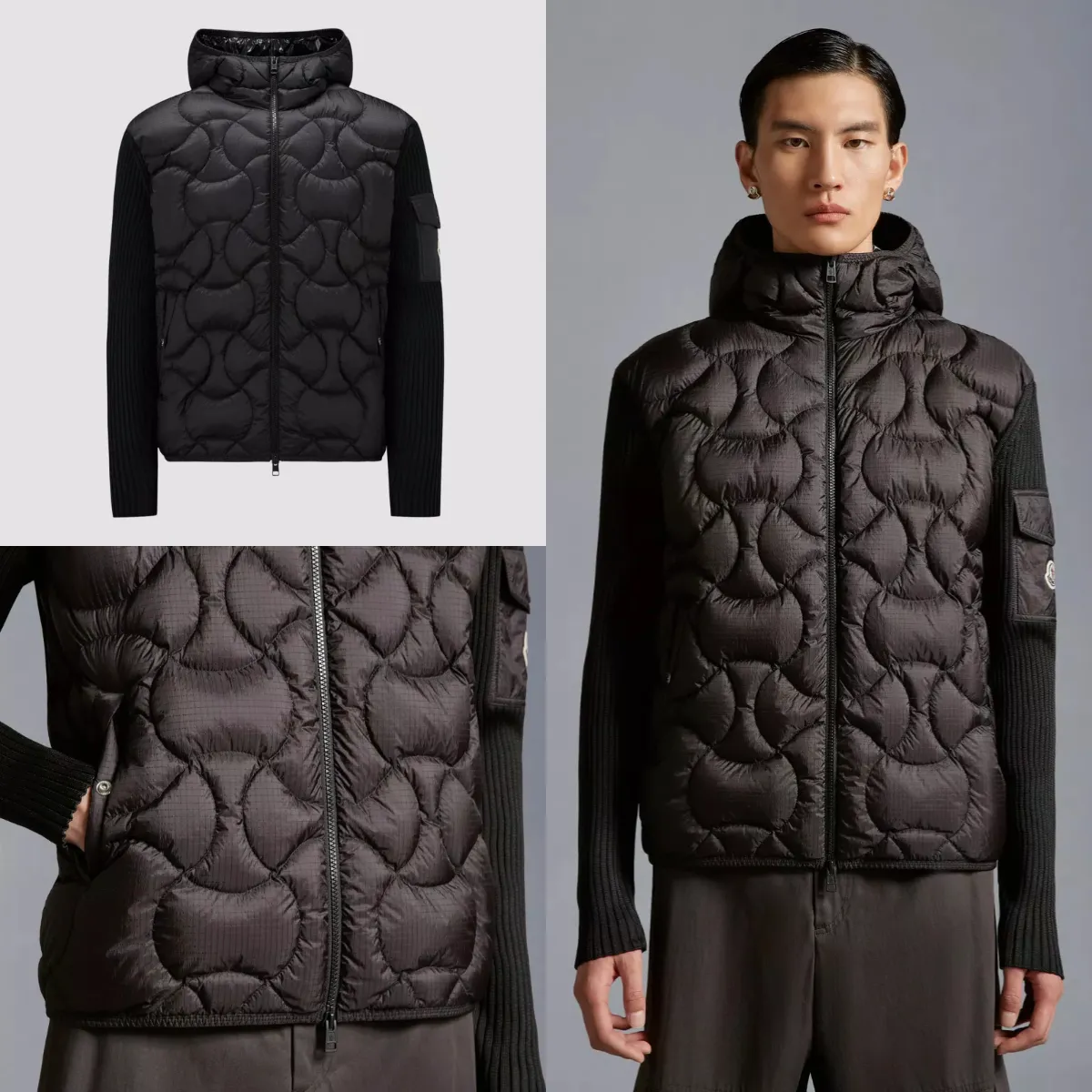 MONCLER  |Padded Hooded Cardigan