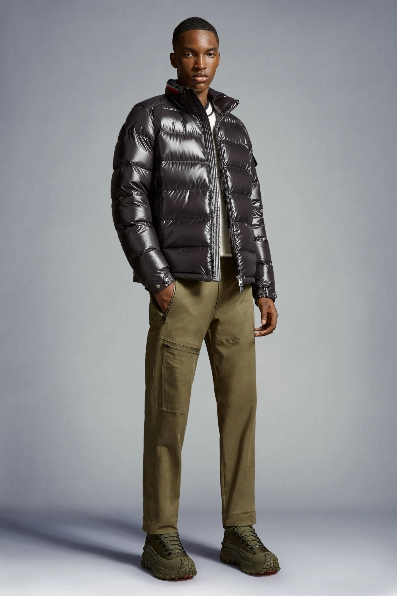 Moncler - Pantalon Olive coton