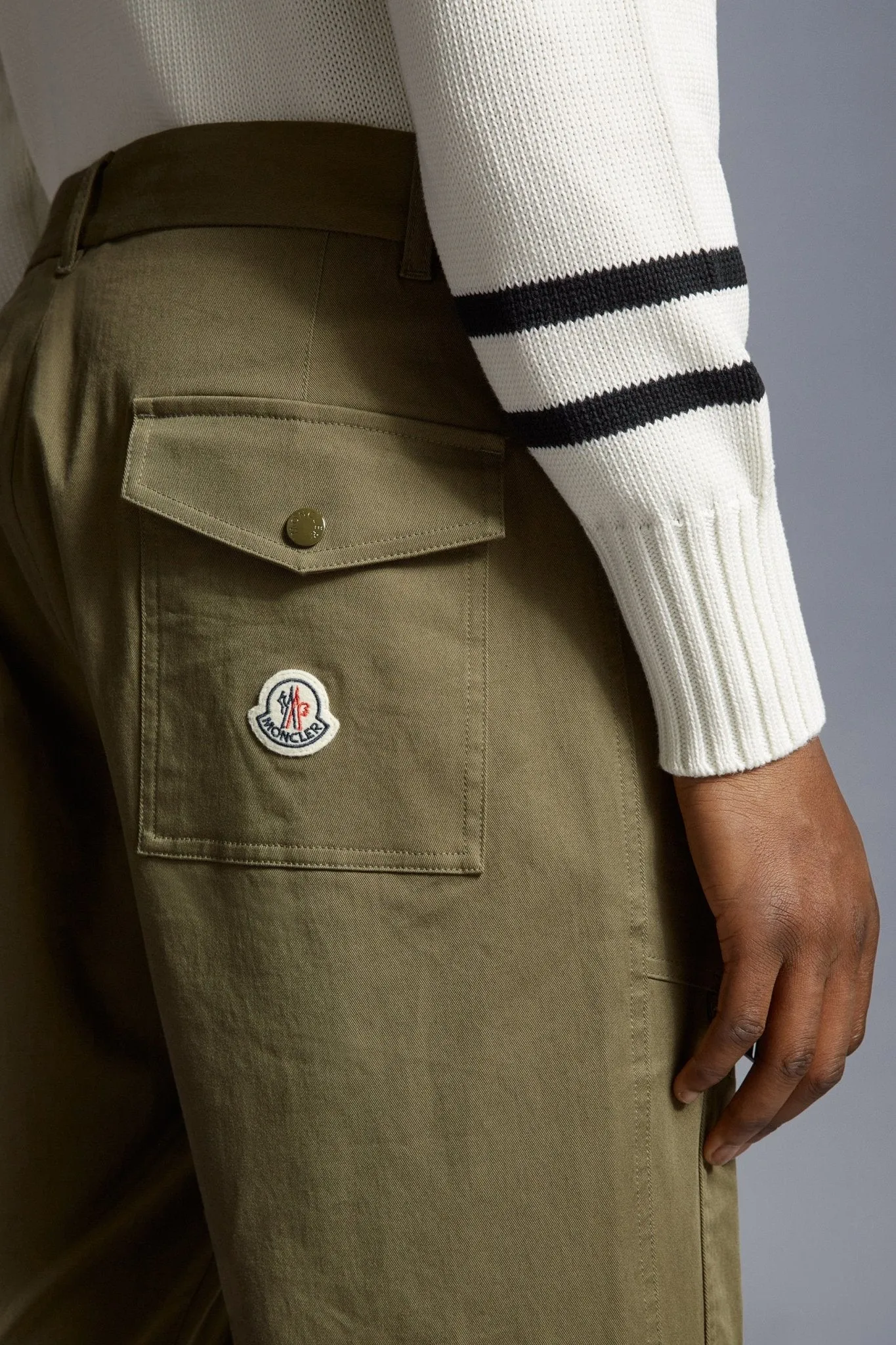 Moncler - Pantalon Olive coton