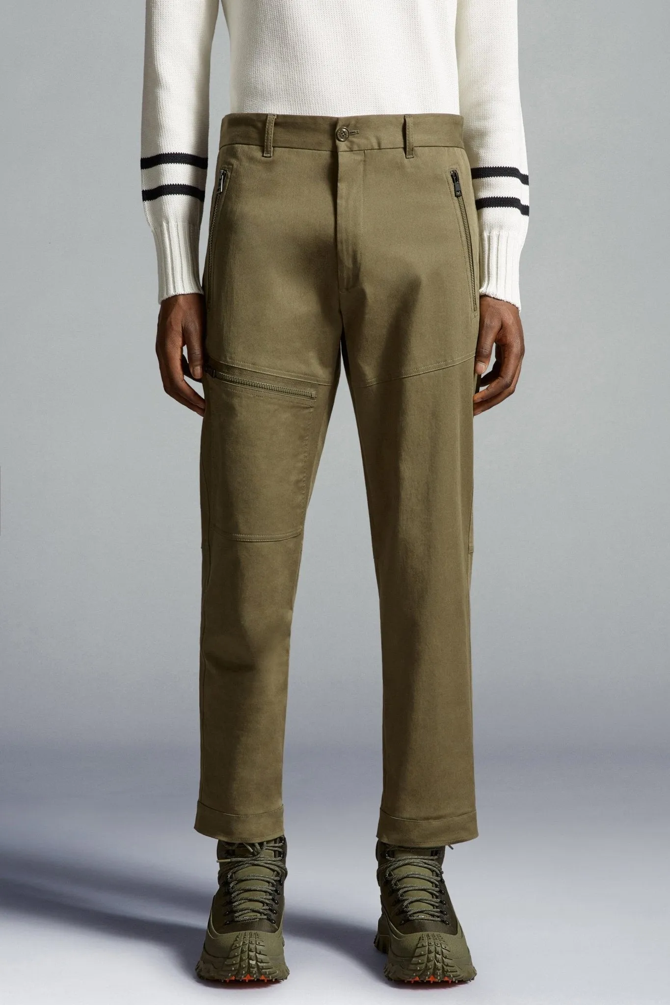 Moncler - Pantalon Olive coton