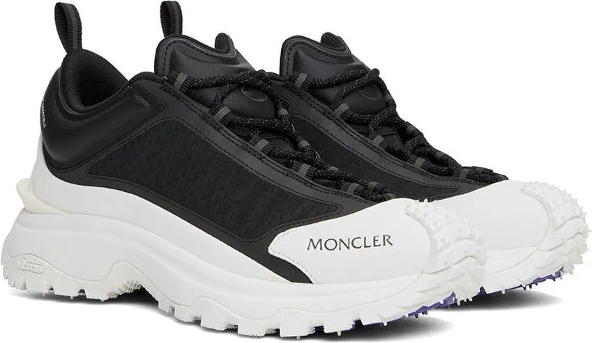 Moncler SSENSE Exclusive Black & White Trailgrip Lite Sneakers