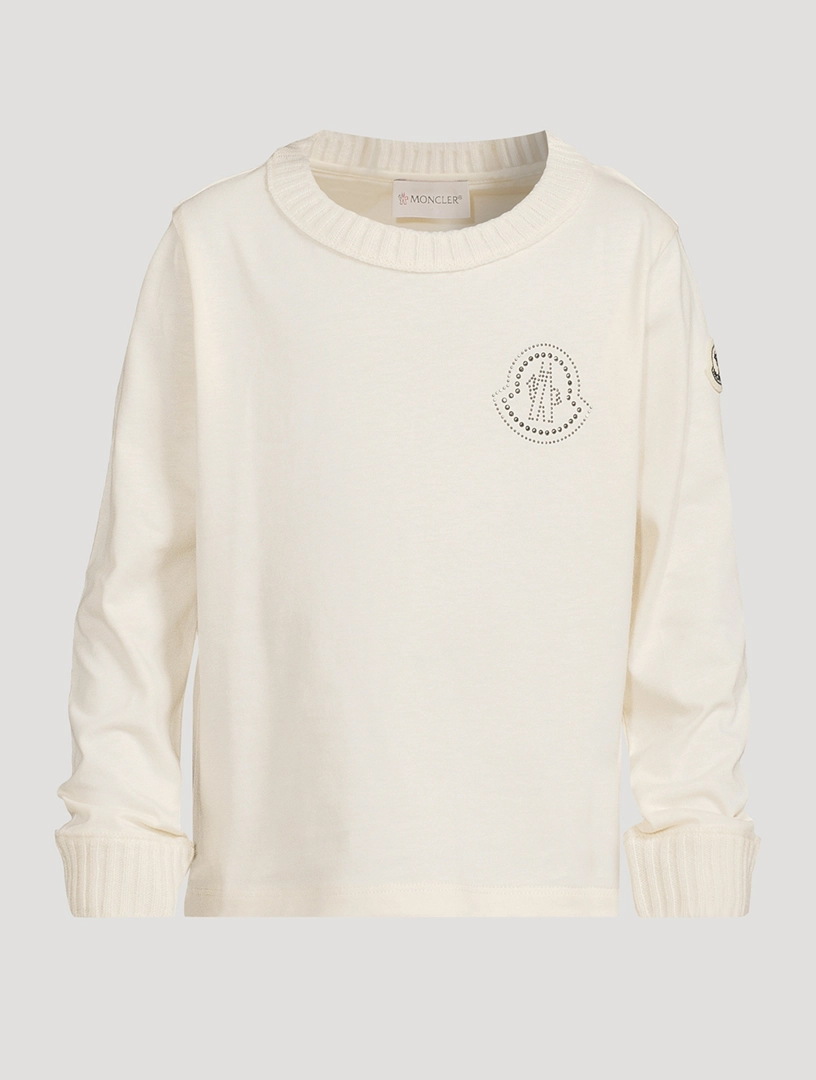 MONCLER Studded Logo Long-Sleeve T-Shirt