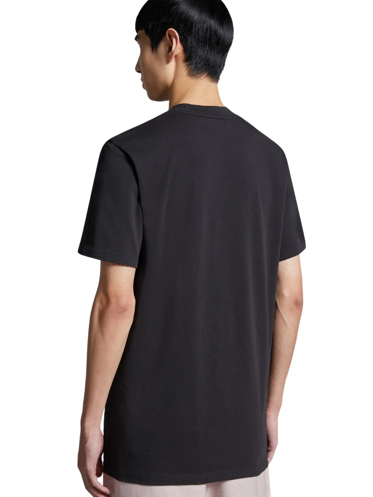 Moncler T-Shirt Patch Logo Black