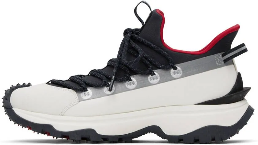 Moncler White & Navy Trailgrip Lite 2 Sneakers