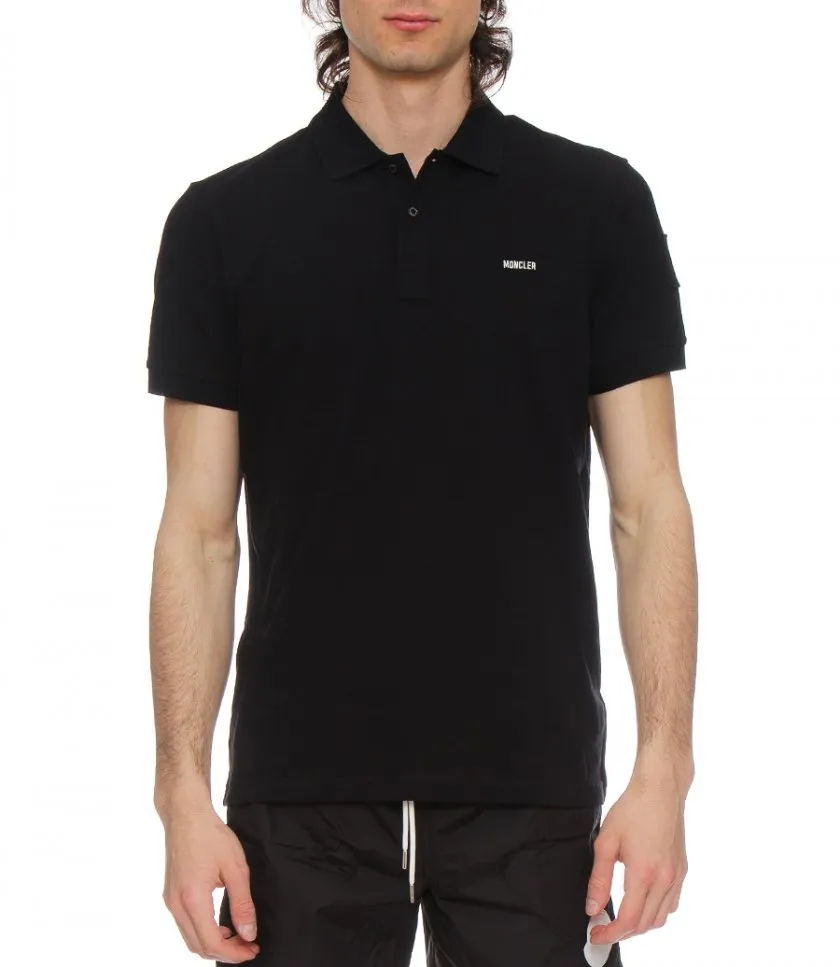 MONCLEREMBROIDERED LOGO POLO SHIRT