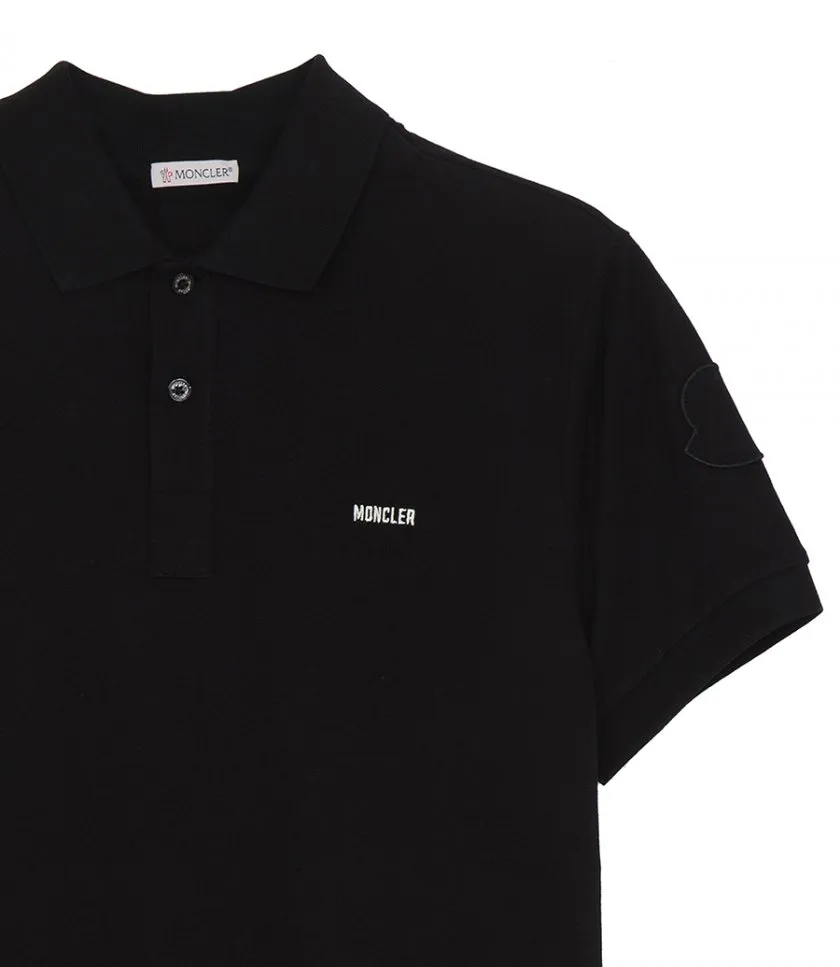 MONCLEREMBROIDERED LOGO POLO SHIRT