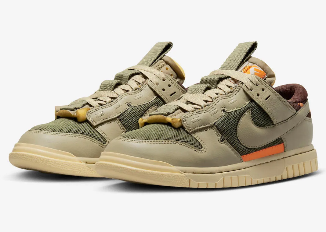 Nike Air Dunk Jumbo Medium Olive Earth Safety Orange DV0821-200