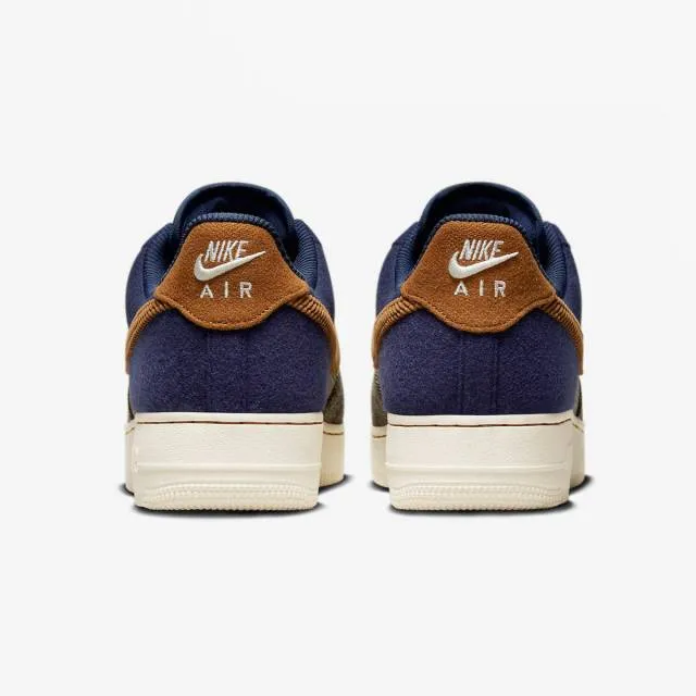 Nike air force 1 '07 premium (tweed corduroy/ brown/ midnight navy/ ale brown/ pale ivory) men us 8-