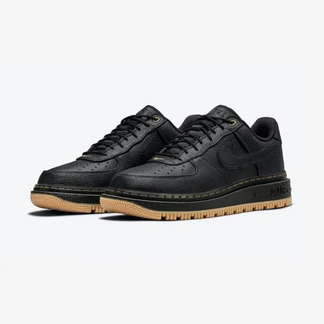 Nike air force 1 luxe (black gum/ black/ black/ bucktan/ gum yellow) men us 8-13 db4109-001