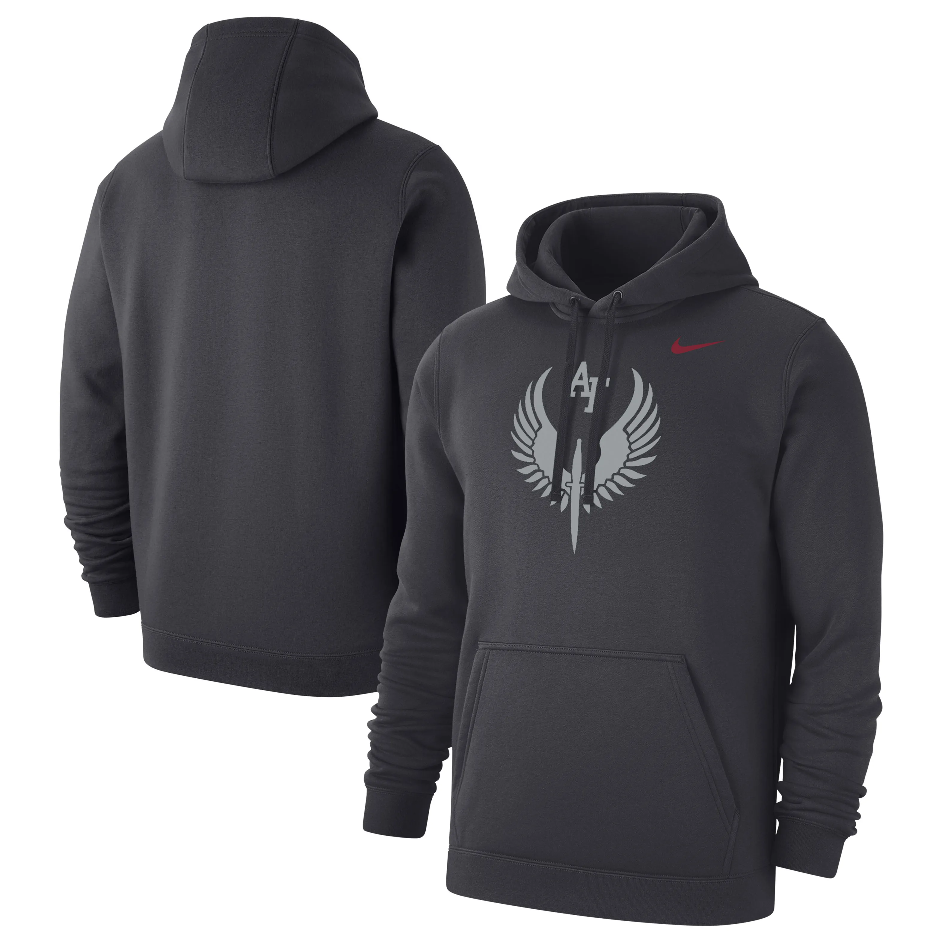 Nike Air Force Falcons Anthracite Special Operations Command Club Fleece Pullover Hoodie