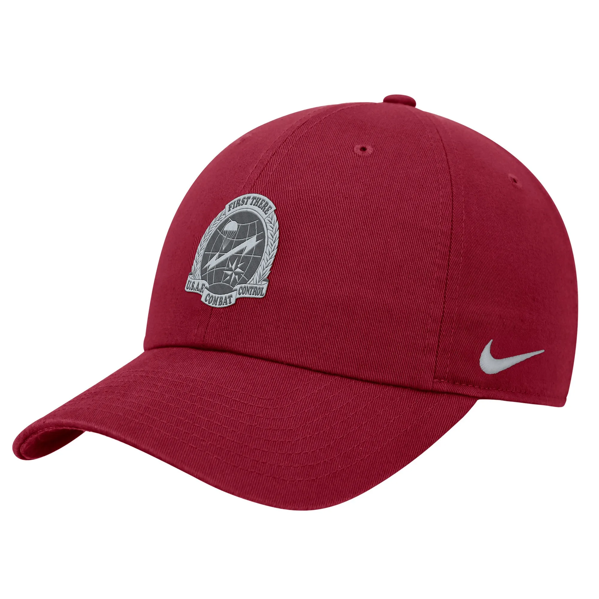 Nike Air Force Falcons Crimson Rivalry Shield Seal Club Adjustable Hat