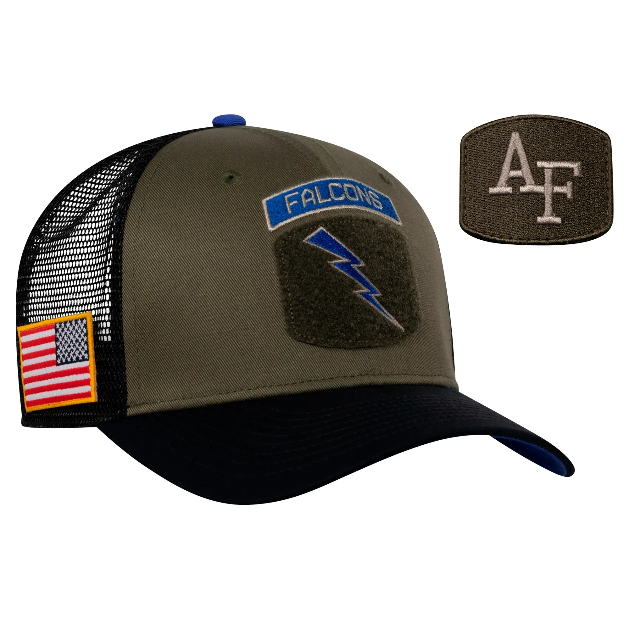 Nike Air Force Falcons Olive/Black Military Appreciation Trucker Adjustable Hat