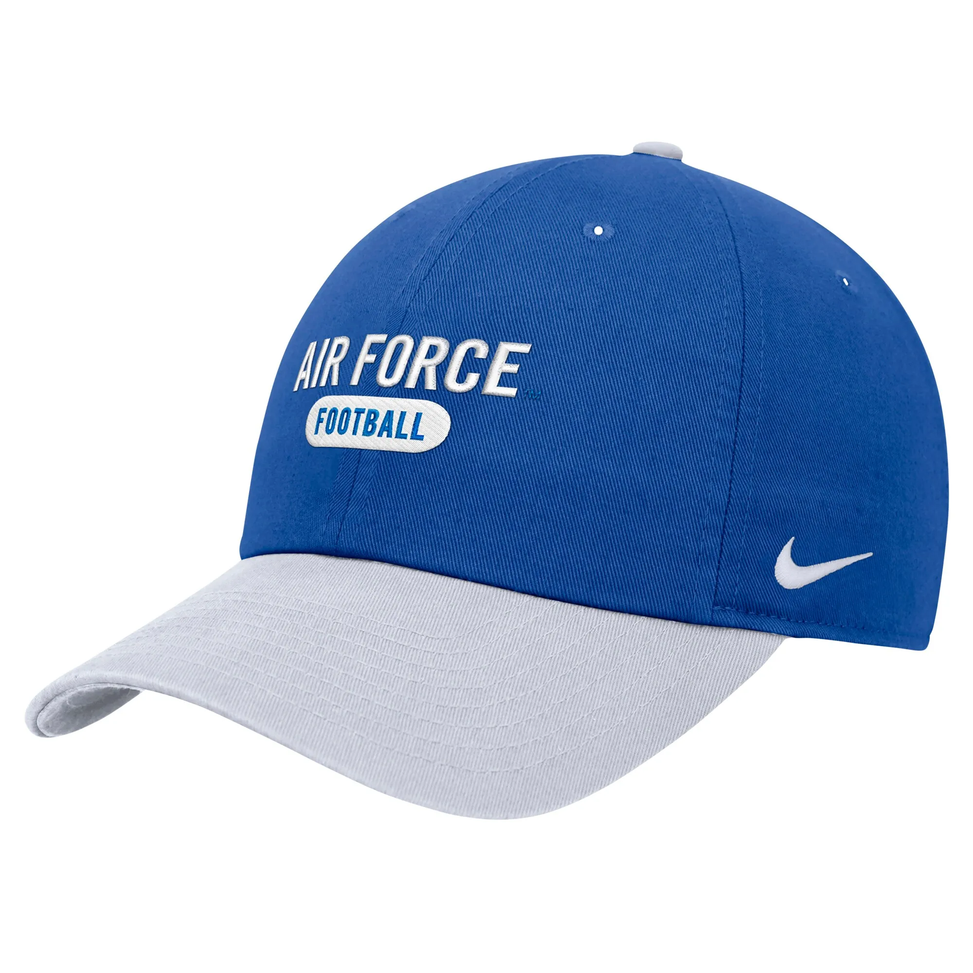 Nike Air Force Falcons Royal Colorblock Club Adjustable Hat