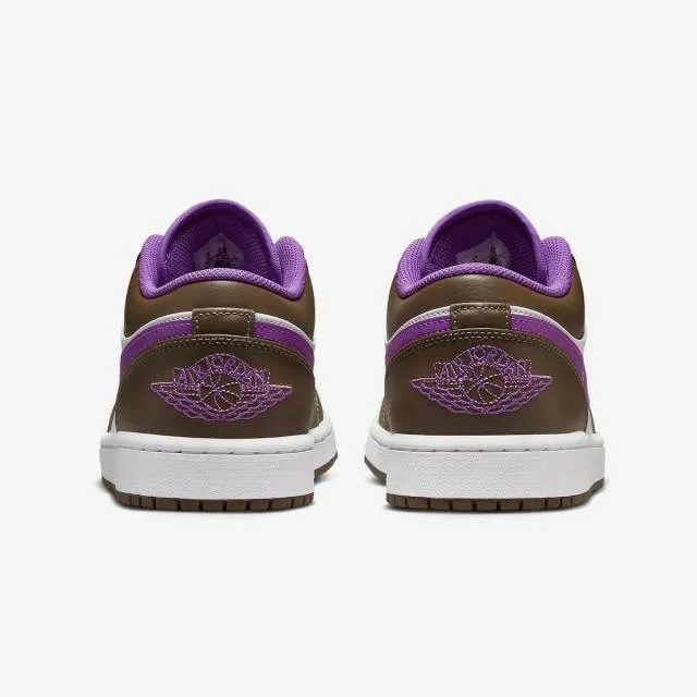 Nike air jordan 1 low (palomino/ brown/ white/ wild berry pu