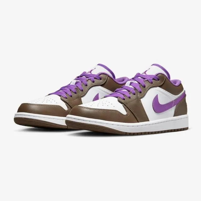 Nike air jordan 1 low (palomino/ brown/ white/ wild berry pu