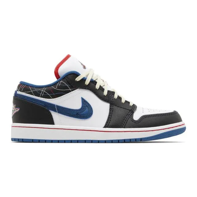 Nike air jordan 1 low se (industrial blue sashiko/ white/ industrial blue/ white/ black/ siren red/