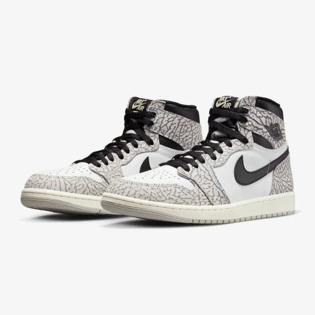 Nike air jordan 1 retro high og (white cement/ tech grey/ muslin/ black/ white) men us 8-13 dz5485-0