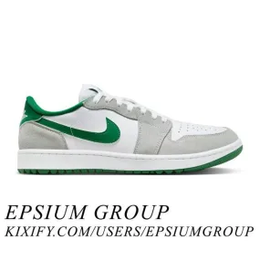 Nike air jordan 1 retro low golf (pine green/ white/ pine green/ light smoke grey) men us 8-13 dd9315-112