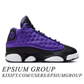 Nike air jordan 13 retro gs (purple venom/ black/ white) big kids 3.5y-7y fd4648-501