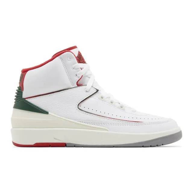 Nike air jordan 2 retro (origins/ white/ fire red/ fir sail/ cement grey) men us 8-13 dr8884-101