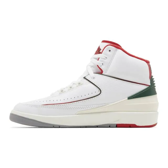 Nike air jordan 2 retro (origins/ white/ fire red/ fir sail/ cement grey) men us 8-13 dr8884-101