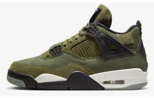 Nike air jordan 4 retro craft medium olive