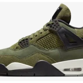 Nike air jordan 4 retro craft medium olive