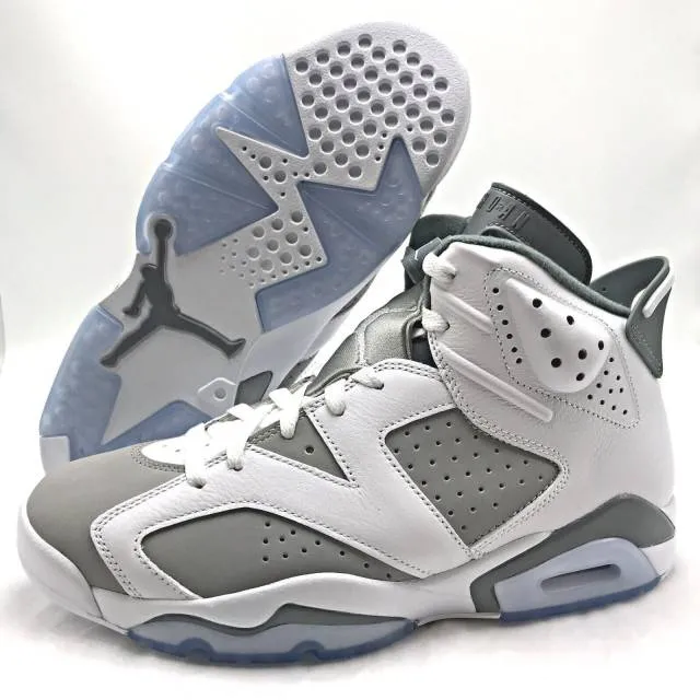 Nike air jordan 6 white medium cool grey