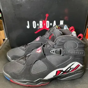 Nike air jordan 8 retro playoffs black true red