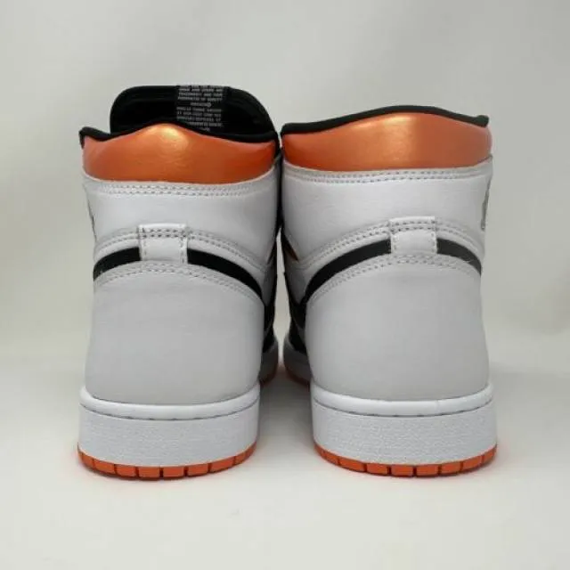 Nike air jordan retro i 1 high og electro orange men's size 9.5 11w 555088-180