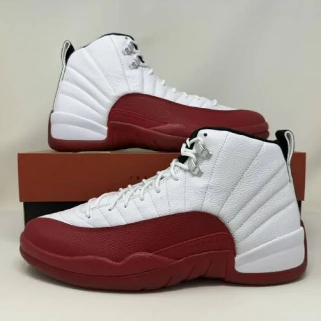 Nike air jordan retro xii 12 2023 cherry varsity red men's size 13 ct8013-116