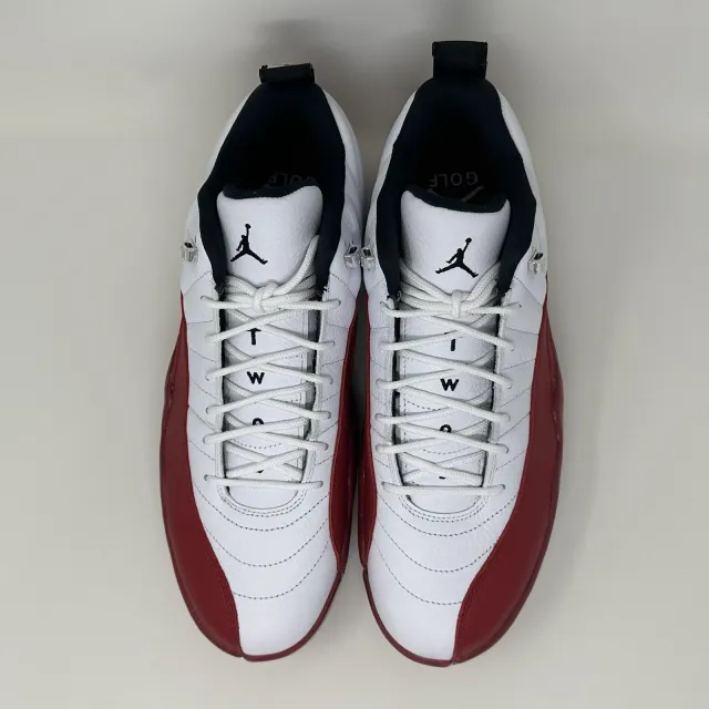 Nike air jordan retro xii 12 low golf cherry red 2022 men's size 13 dh4120-161